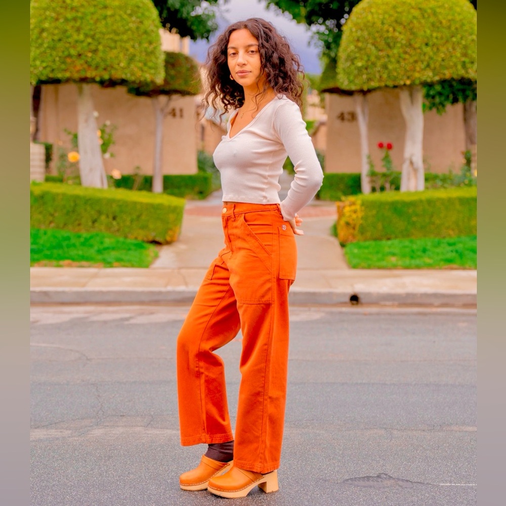 Big Bud Press Orange Work Pants S Brand New